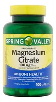 Comprar Magnesio Citrato Spring Valley 100mg 100 Cápsulas 