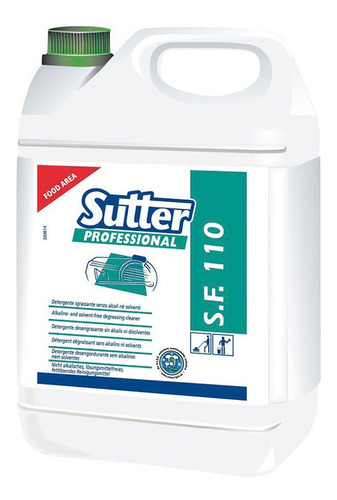 Sf 110 Sutter X 5l - Desengrasante P/sup. Delicadas - Senasa
