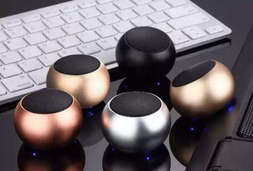 Caixa De Som Amplificada Bluetooth Tws 3w Metal Mini Speaker Cor Variadas