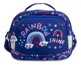 Talbot Lunchera Térmica Escolar Infantil Arcoiris 22x28cm azul 8L