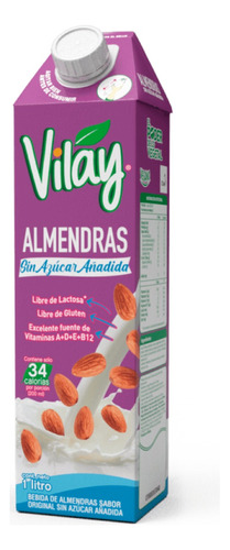 Bebida De Almendras Vegetal Vilay 1l