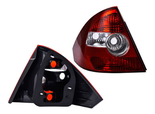 Calavera Izq O Der Blanca/roja S/foco Ford Fiesta 05-10 Depo