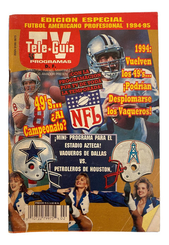 Revista Teleguia Tvguia Nfl 1994 Especial Futbol Americano