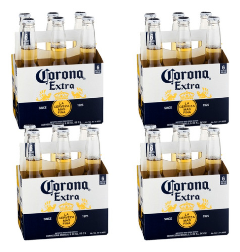 Cerveza Corona Pilsen 330ml Caja X24u Porrón Clásica Dorada 