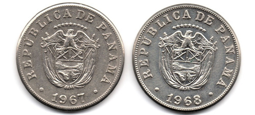 Panamá 5 Centésimos 1967 Y 1968