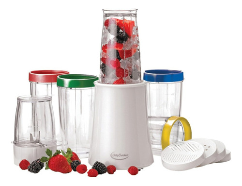 Betty Crocker Set De Batidora Licuadora Multifunción 17 Pz Blanco