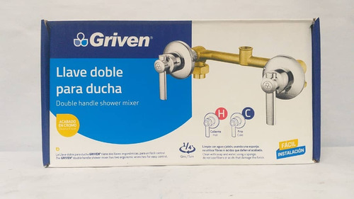 Grupo P/ducha.doble Bronce Griven:a367-d8732