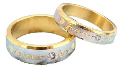 comprar Par Anillos De Promesa Forever Love Novios Y Parejas