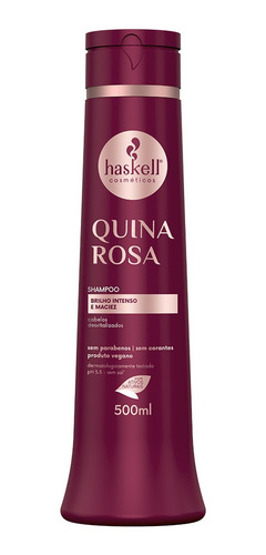 Shampoo Quina Rosa Haskell 500ml Para Cabelos Danificados