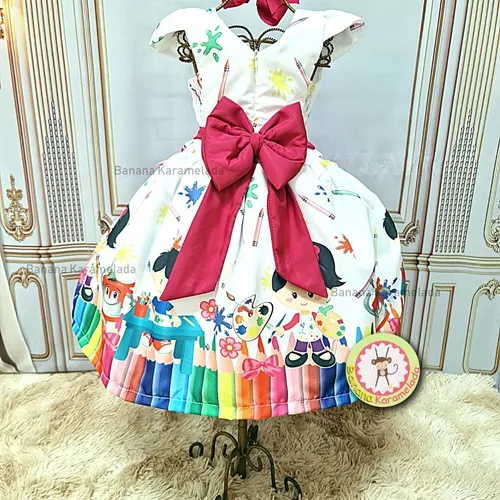 Vestido hotsell aquarela infantil