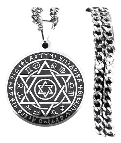 Collar Dije Estrella David Signos Zodiaco Constelacion Acero