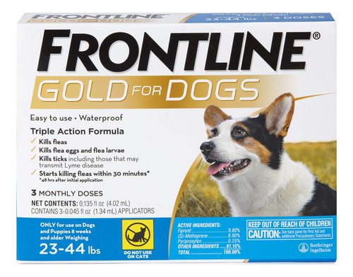 Tratamiento Antipulgas Y Garrapatas Frontline Gold Para Perr