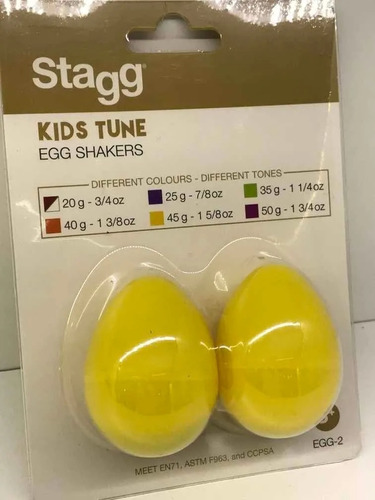 Huevos Ritmicos Stagg Egg Precio Par Shakers Color Amarillo