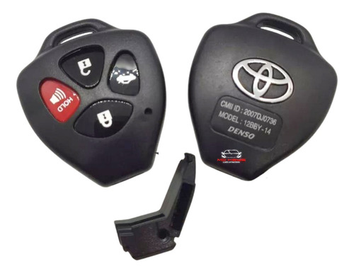 Carcasa Llave Toyota Corolla Camry Avalon 2007 2013 Premium