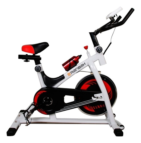Imagen 1 de 4 de Bicicleta fija Ranbak RAN 101N para spinning color blanco y negro y rojo