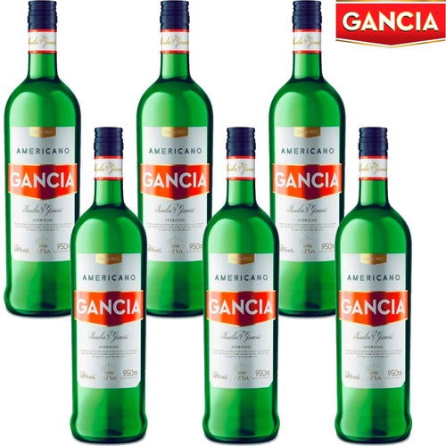 Gancia Americano Aperitivo 950ml Pack X6