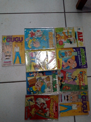 Lote 9 Gibis Raros Antigos Gugu Sérgio Malandro Alf Ursinhos
