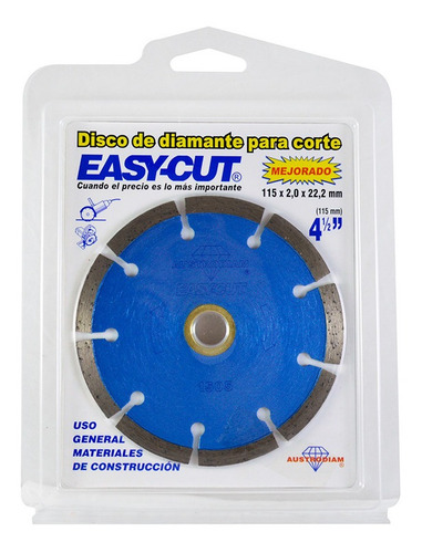 Disco De Diamante P/uso General 4 1/2 X 0.080 X 7/8 Easy-cut