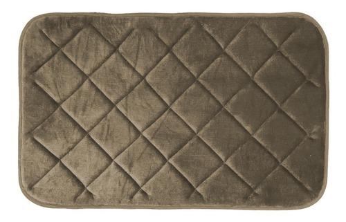 Tapete Baño Ultra Suave Alfombra Baño Absorbente Memory Foam Color Beige