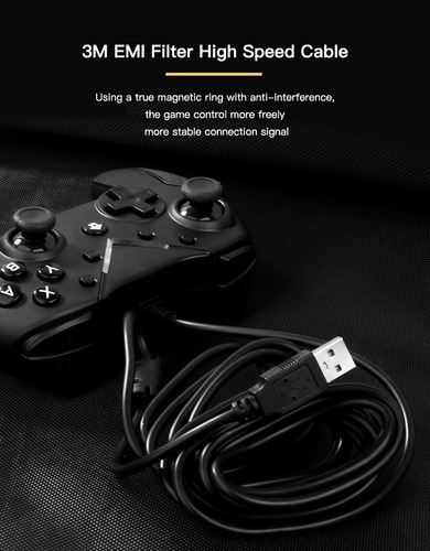Control Pro Alambrico Con Jack 3.5 Para Switch Generico