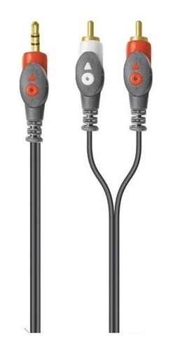 Imagen 1 de 2 de Cable De Audio Rca A Plug 3.5 Mm 1.8 M Auxiliar
