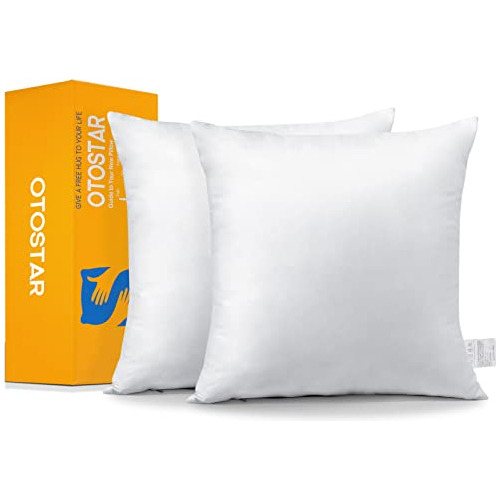 Pack De 2 Rellenos De Almohada Sofá, Cojín Cuadrado D...