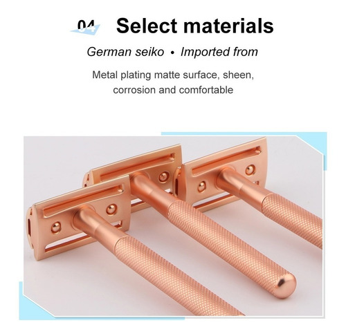 Afeitadora Unisex Clásica Rosa + 5 Hojas - Cero Plástico