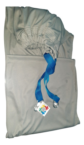 Hamaca Sensorial Doble Tela Marron/gris