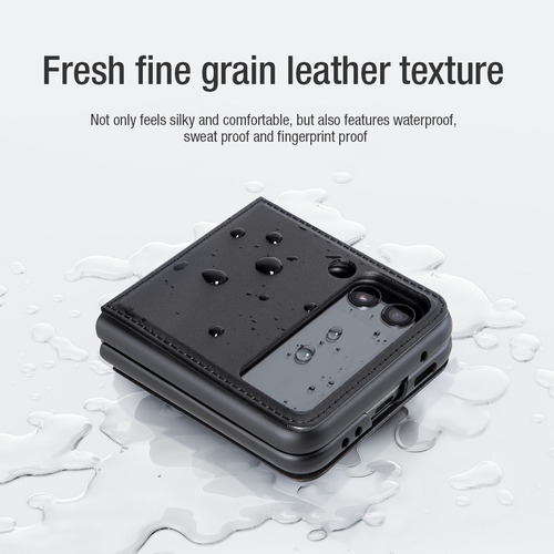 Imagen 6 de 7 de Samsung Galaxy Z Flip 3 5g Carcasa Stand Nillkin Leather