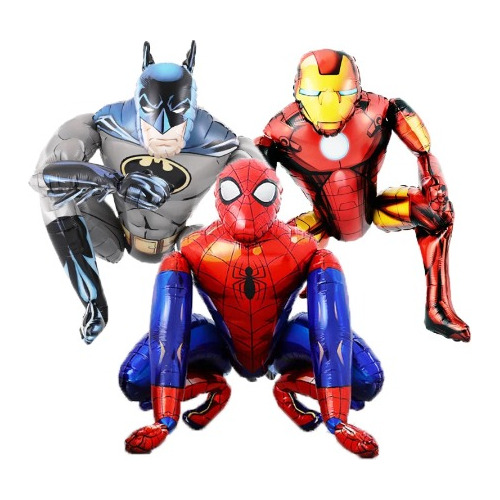 Globo Gigante Spiderman Avengers Cumpleaños Hombre Araña Gas