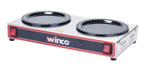 Calentador De Café Dos Quemadores 200 Watts Winco