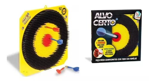 Jogo Alvo Certo Tiro Ao Alvo Com Dardos - Cardoso Toys - Jogo de Dardos -  Magazine Luiza