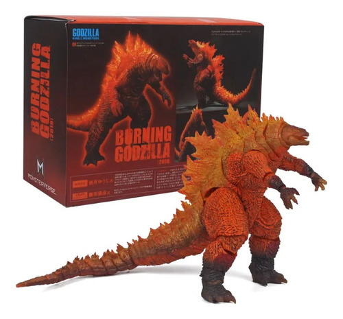 Figura De Acción De Gojira, Rey De Los Monstruos De Burning