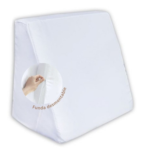 Imagen 4 de 6 de Almohada Respaldo Triangular Cama Lectura Piernas C/funda