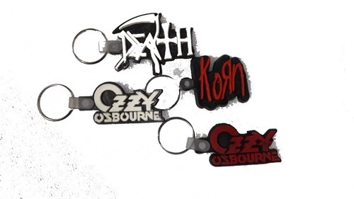 Llavero Korn - Ozzy - Death - En Caucho - Precio Cada Uno