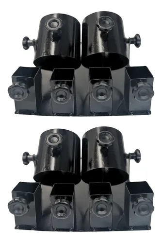 comprar 2x Suporte Duplo Canhão Papel Picado Gerbs Silver Jet Ferro