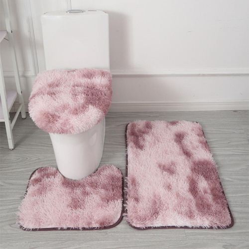 Juego De 3 Alfombrillas De Baño Con Tapa De Inodoro
