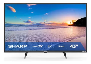 Pantalla Sharp 43 Pulgadas Smart Tv 4k Uhd Roku 4t-c43dl3ur