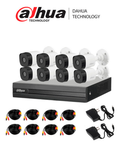 Kit 8 Camaras Bullet 2mp Y Dvr 1080p Lite Wizsense P2p 500gb