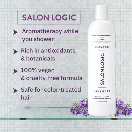 Shampoo Salonlogic Everyday Clean & Pure, Lavanda - Produtos