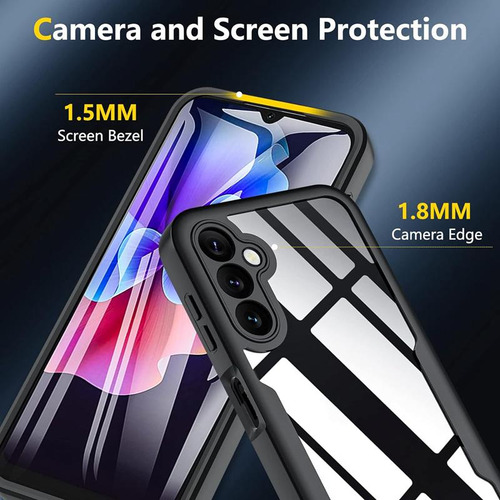 Funda Protectora De Pantalla 360 De Cuerpo Completo Transparente Para Samsung Galaxy A05 A05s A15 A25 A35 A55, Funda De Teléfono A Prueba De Golpes