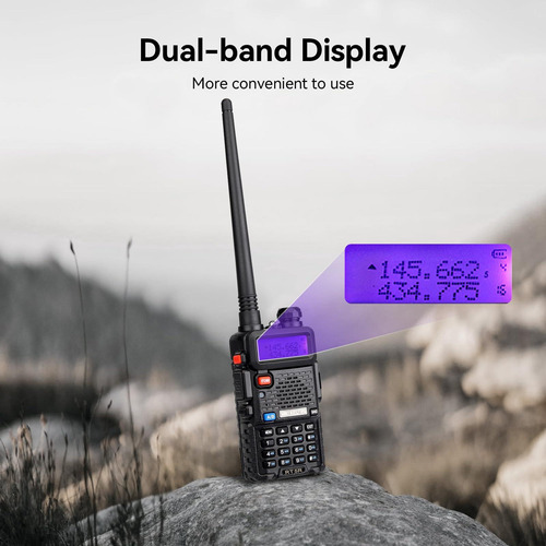 Retevis Rt-5r Radio Bidireccional De Doble Banda Radios De Color Bandas De Frecuencia