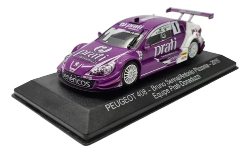 Miniatura Coleção Carros Stock Car 1/43 Diversos Modelos Cor Peugeot 408 Bruno Senna 2015