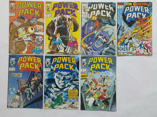 Power Pack Grupo De 7 Cómics Marvel Originales En Inglés #15