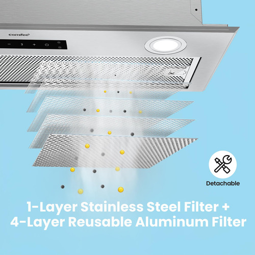 Comfee' Range Hood 27 Inch Built-in/insert Vent Hood 450 Cfm