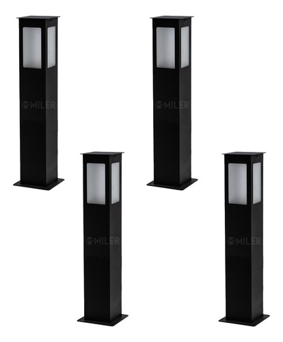 Pack X 4 Farol Ferrolux Marca Sendero Jardin Hierro 60cm