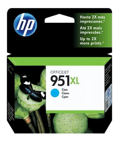 Cartucho Tinta Original Hp 951xl Cn046ab Pro 8600 8610 Ciano