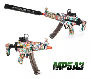 Pistola De Hidrogel Subfusil Automático Mp5a3 Gel Blaster