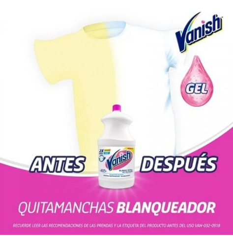 Quitamanchas Vanish Blanco 1800