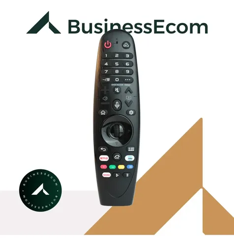 Controle Remoto Universal Businessecom Para Smart Tv Lg Com Comando De Voz E Atalhos Netflix Prime Video